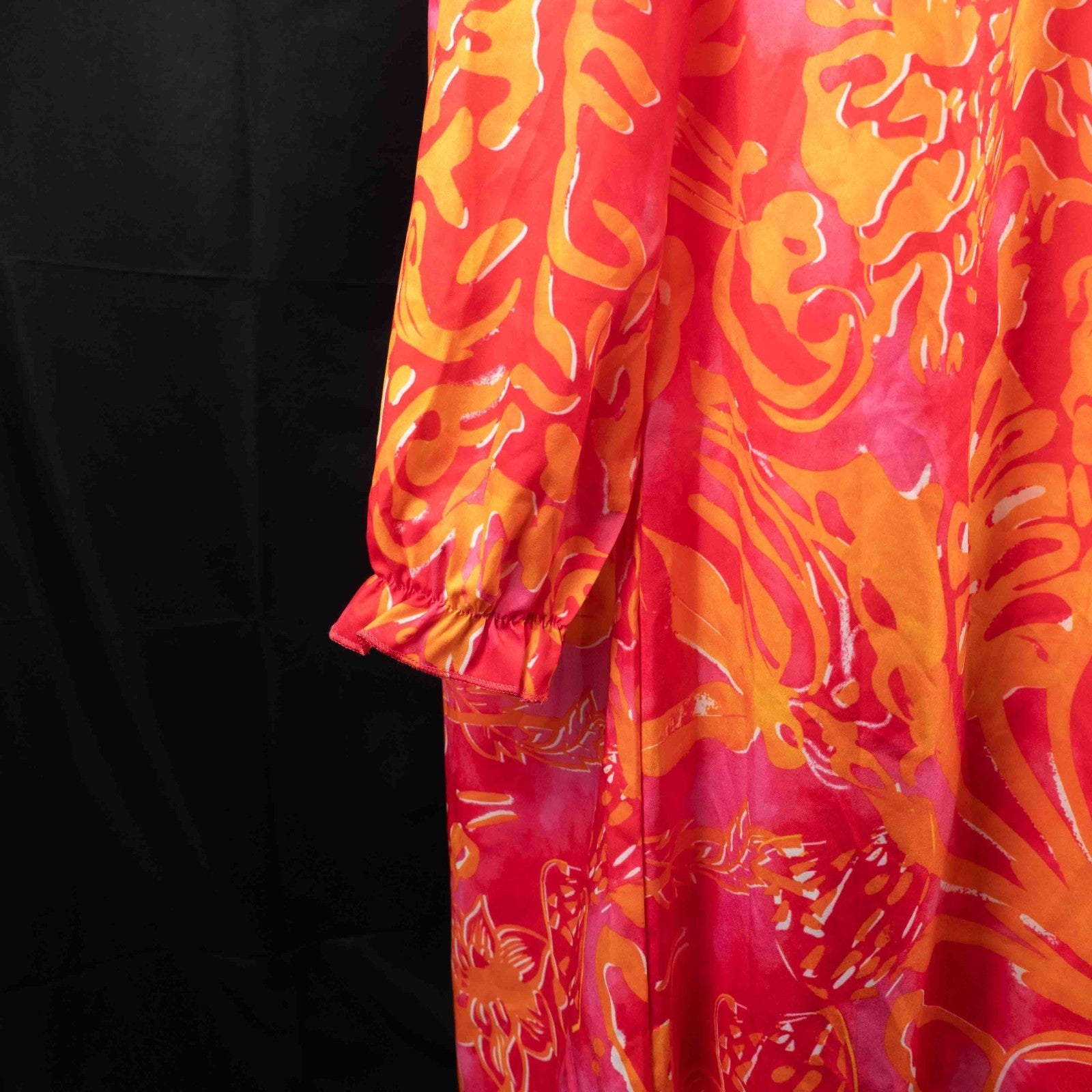 Sheilay Pink/Orange Floral XL Kaftan Beach Top New With Tag