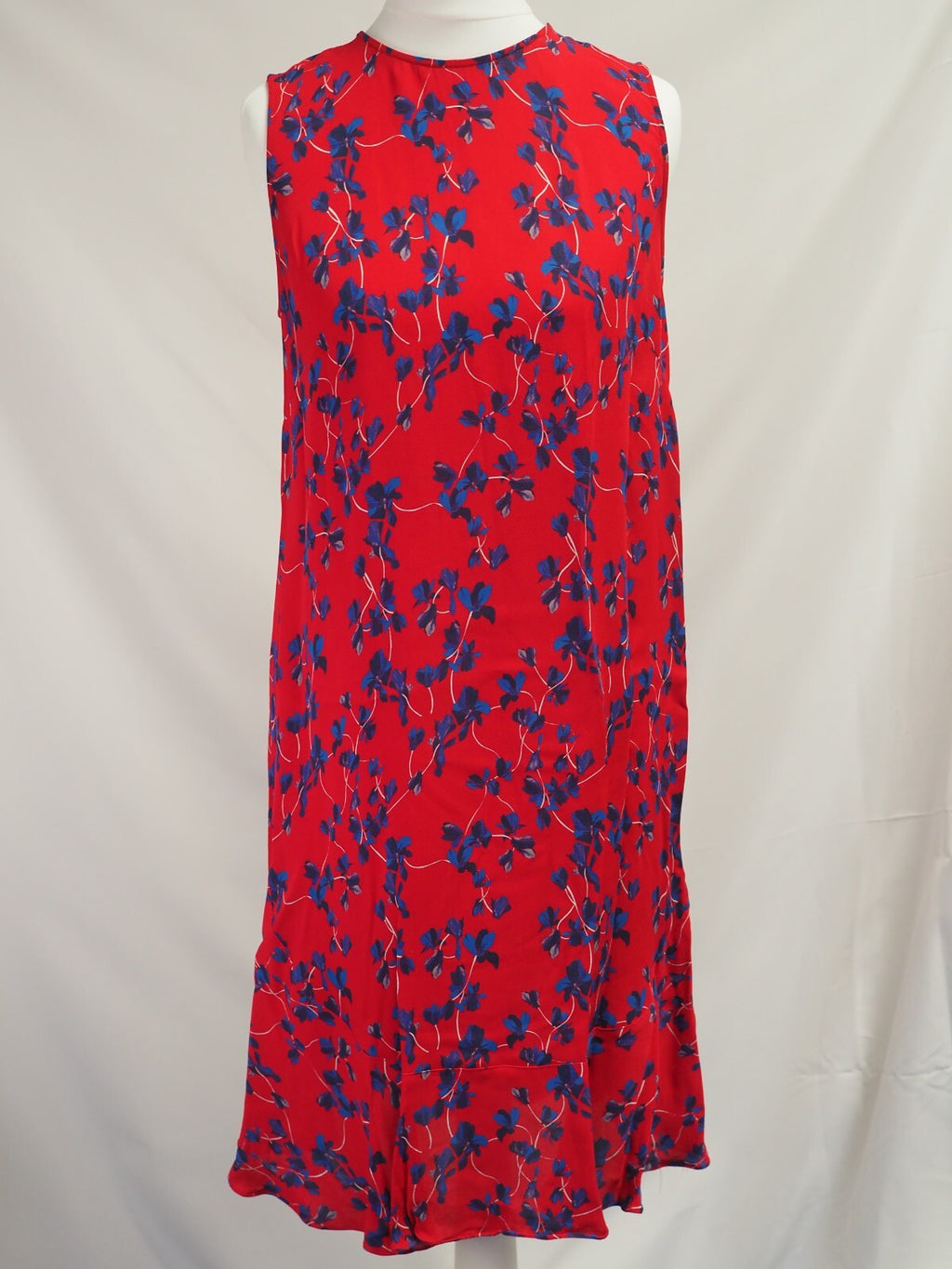 Jigsaw Dress Red/Blue UK 8 Pre-Owned