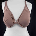 DELIMIRA brown underwired bra with adjustable straps and front closure, new with tags.