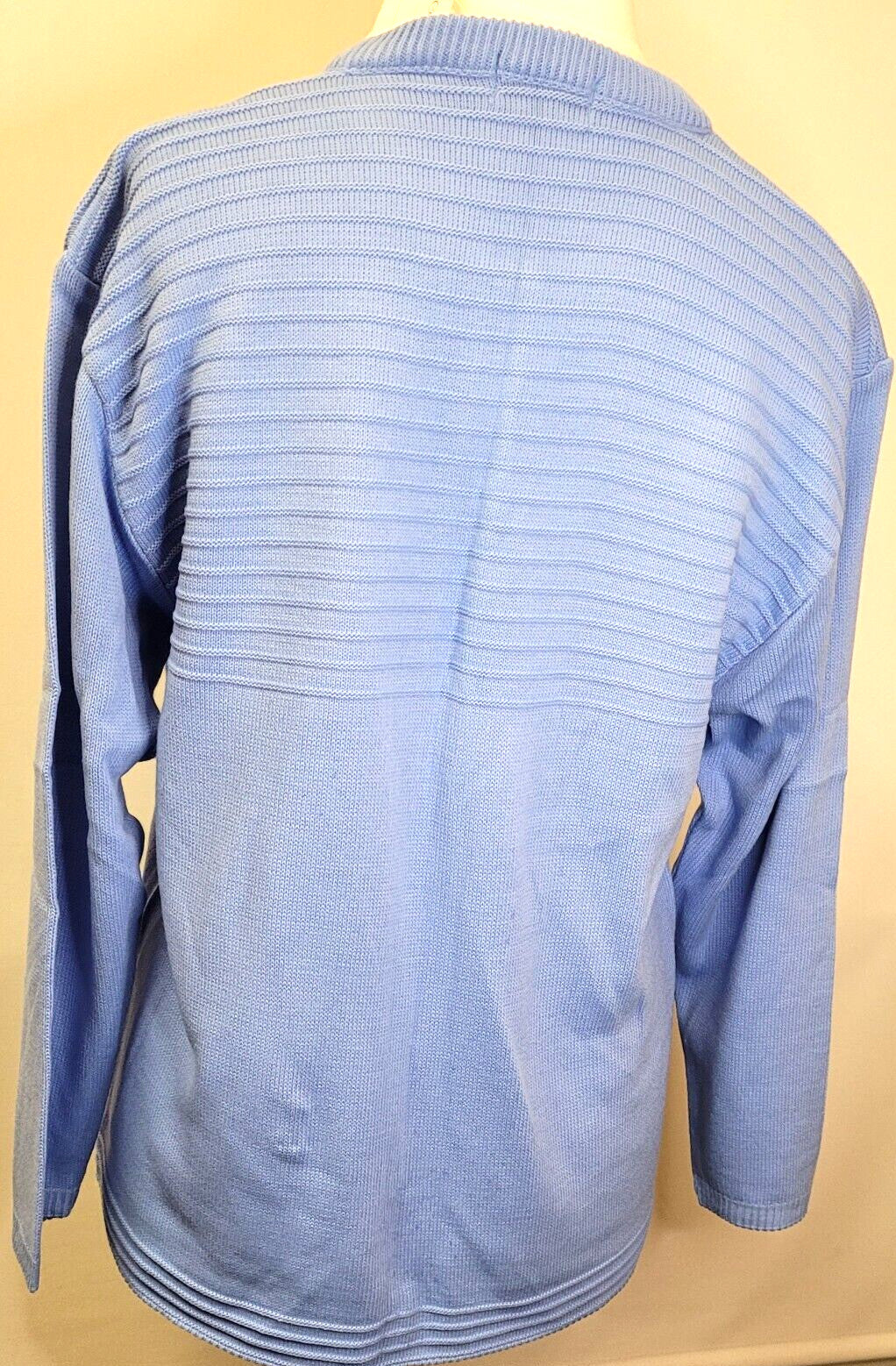Womens Cardigan Large Pale Blue Button Through Round Neck by Care New with Tags