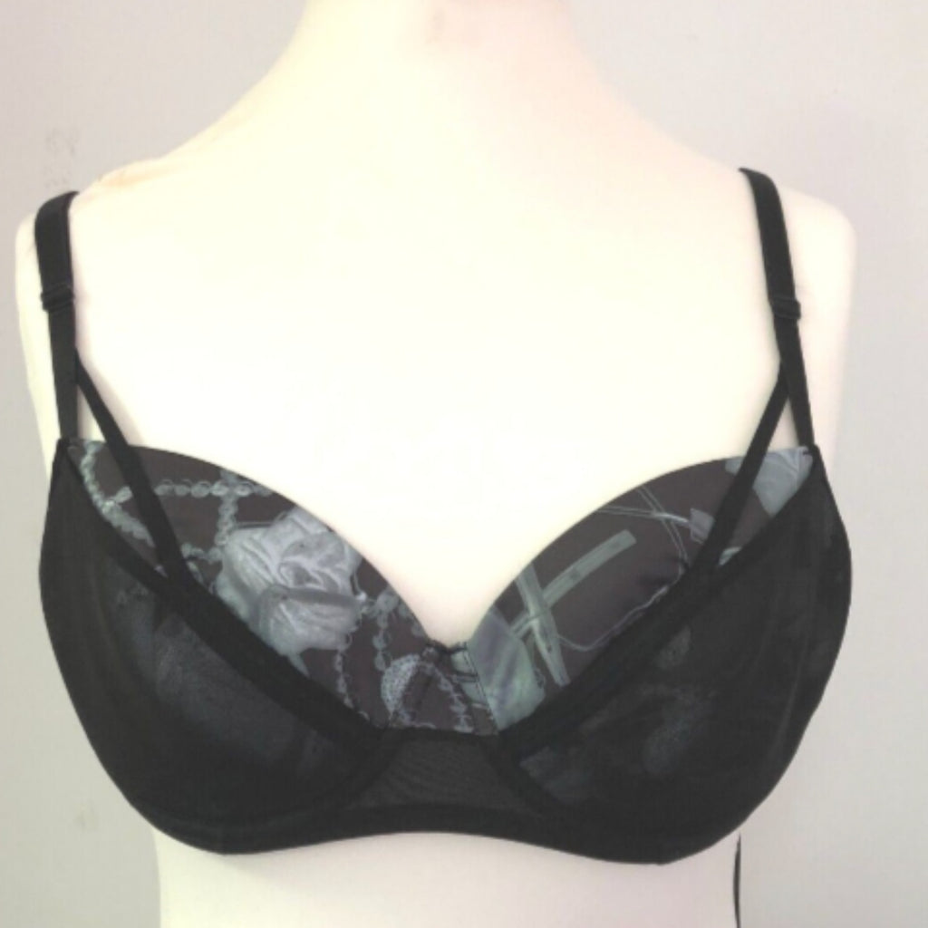 Marlies Dekkers Bra 32C Black Plunge Underwired BNWT