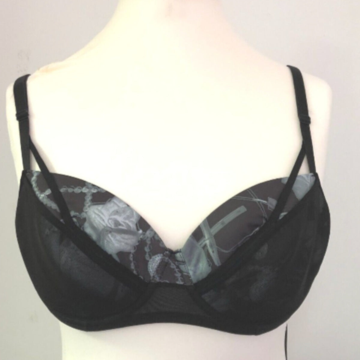 Marlies Dekkers Bra 32C Black Plunge Underwired BNWT