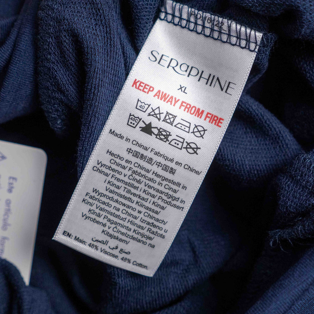 Seraphine XL maternity lounge shorts set navy grey soft stretchy waistband with pockets