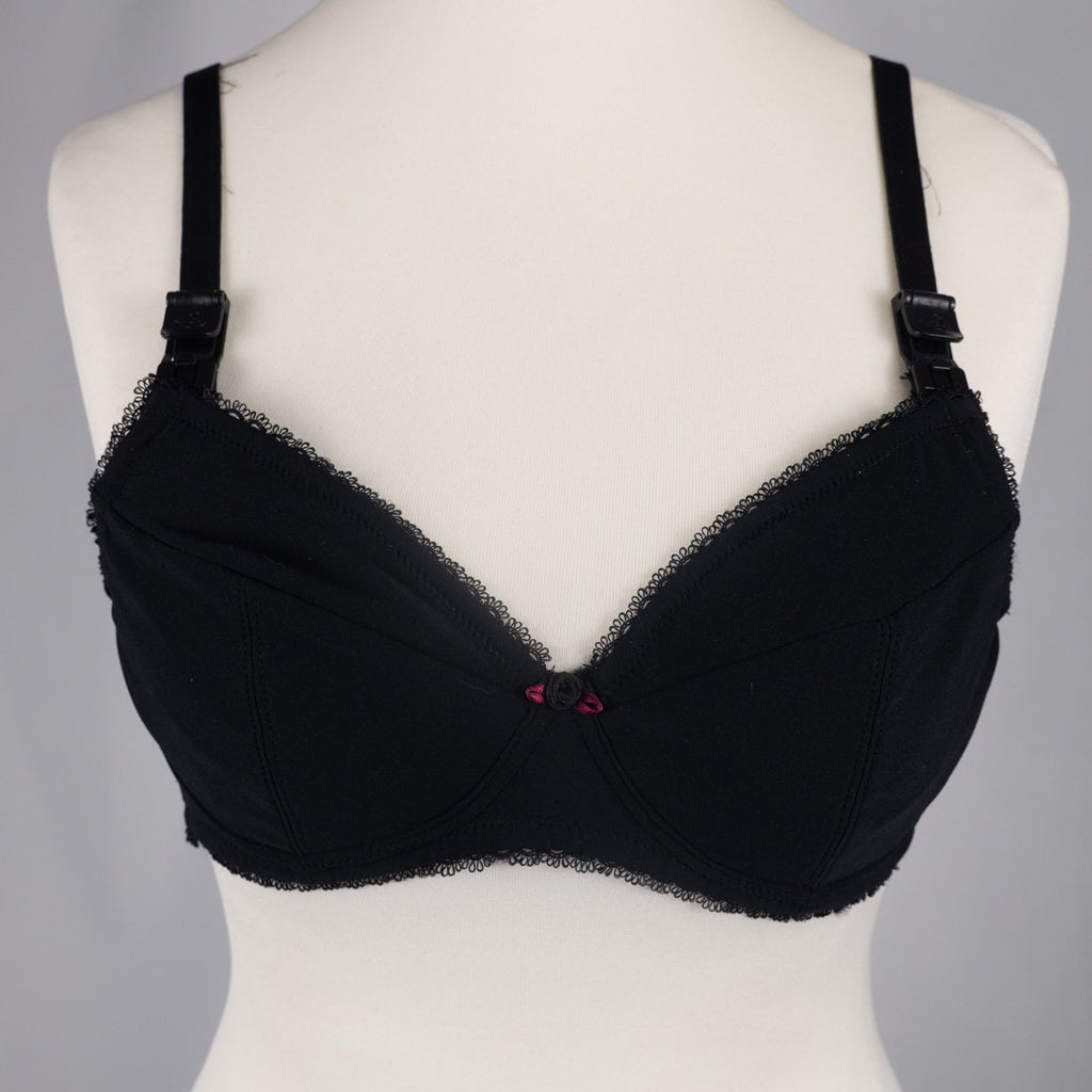 Nursing Bra 34B Black Amy LD009 Drop Down Cups by Lorna Drew BNWT