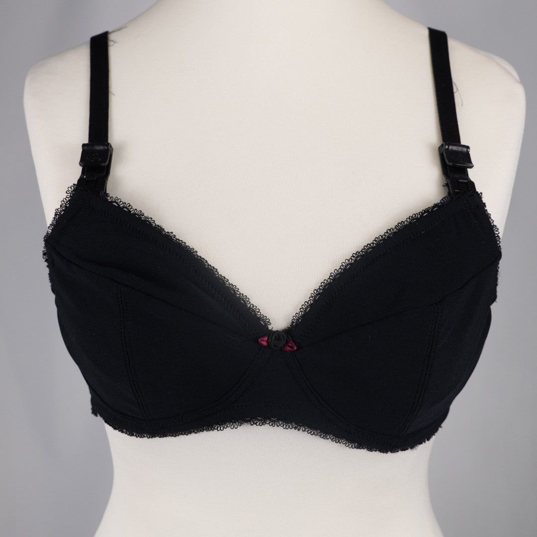 Nursing Bra 34B Black Amy LD009 Drop Down Cups by Lorna Drew BNWT