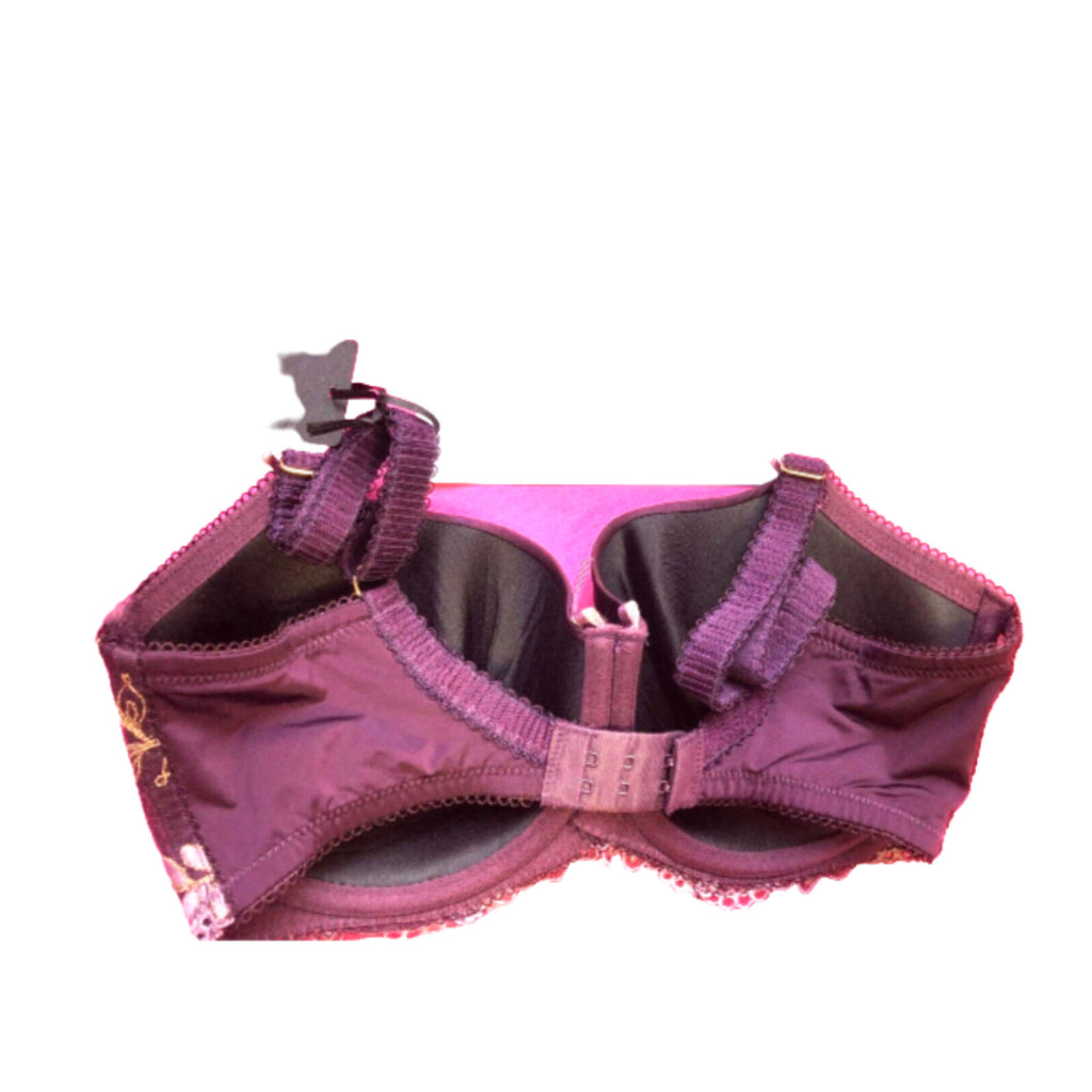 Purple Charnos 32DD Ally Balcony Bra BNWT