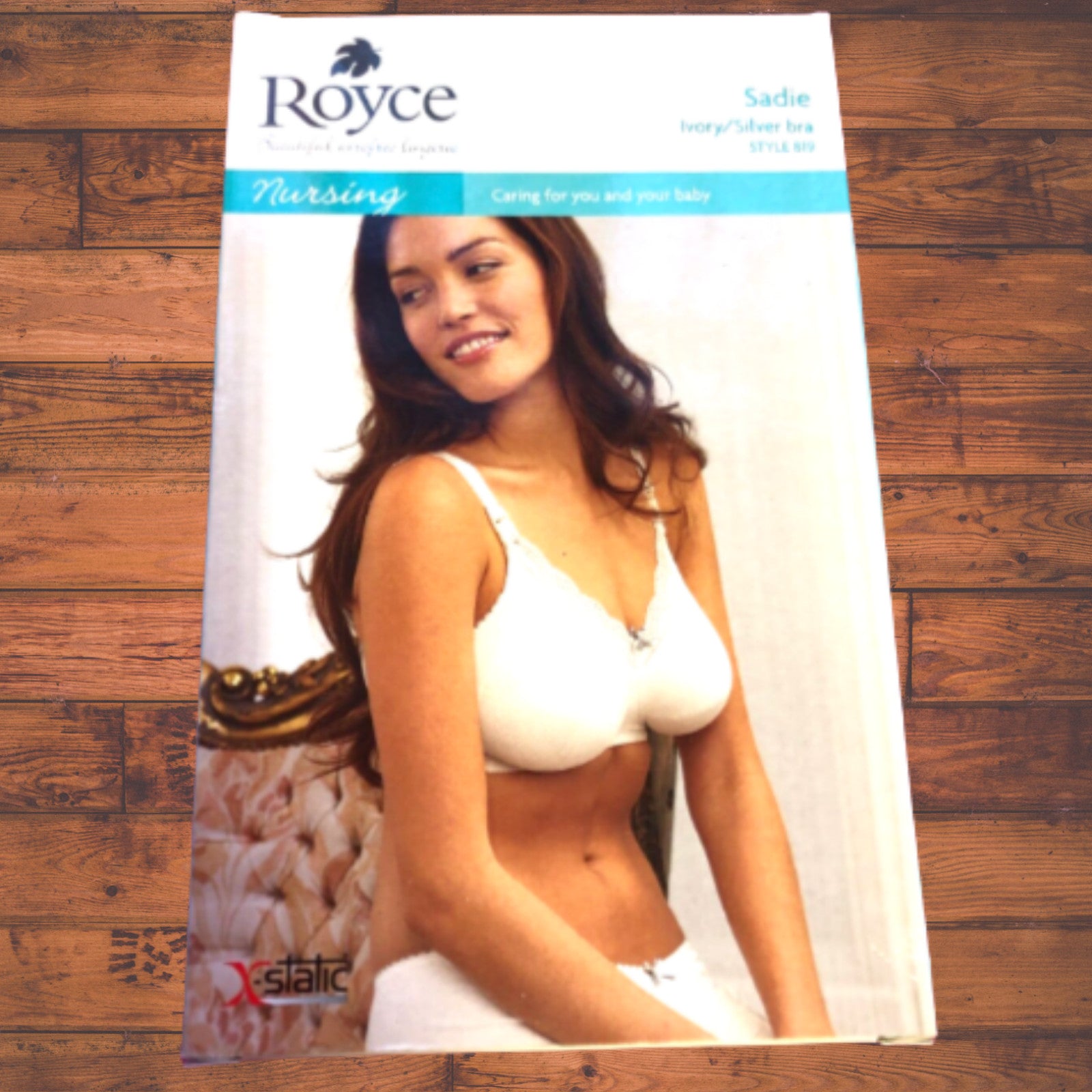 Royce Nursing Bra Ivory 34D Drop Cups Sadie 819 NWT