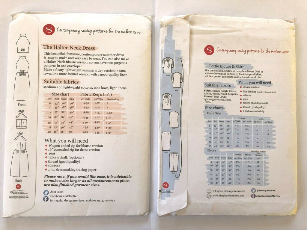 Simple Sew Sewing Patterns
