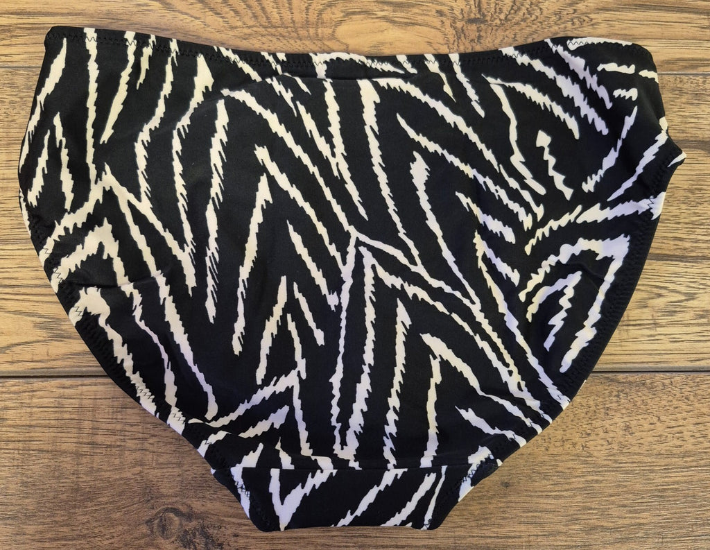 Fantasie 'Silhouette Island' Bikini Bottoms Black &amp; White Size Small NWT