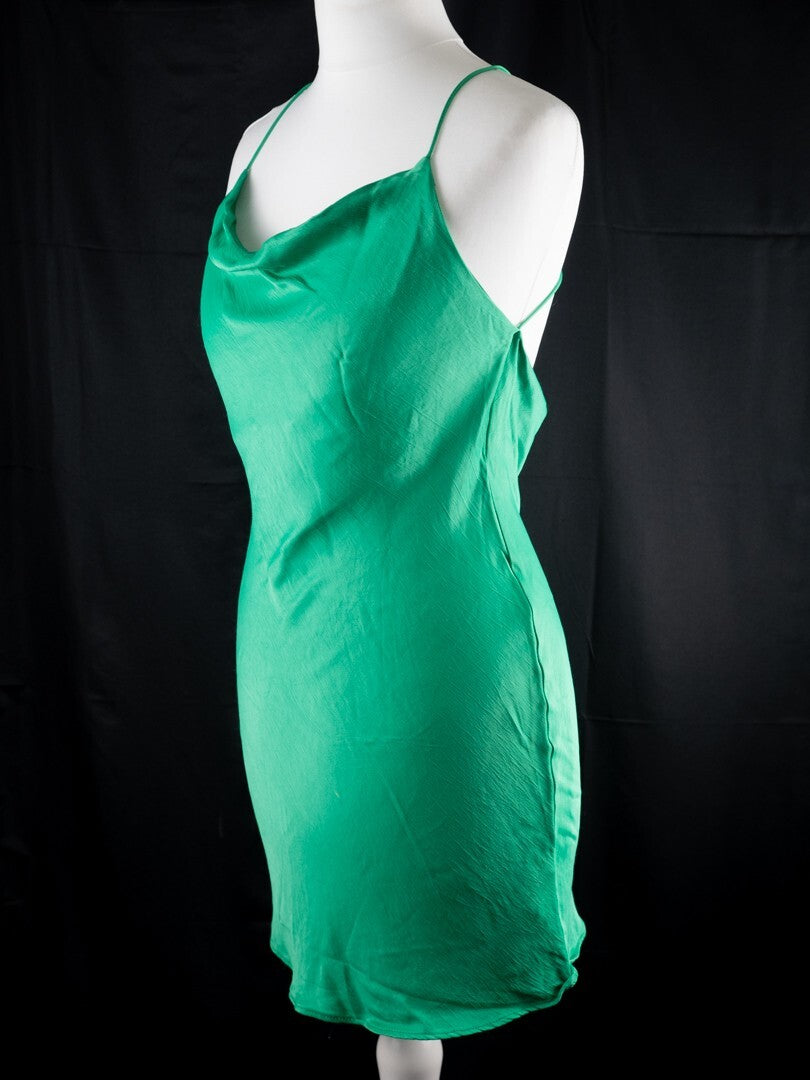 Zara Green Mini Dress Size XS | Pre-Owned