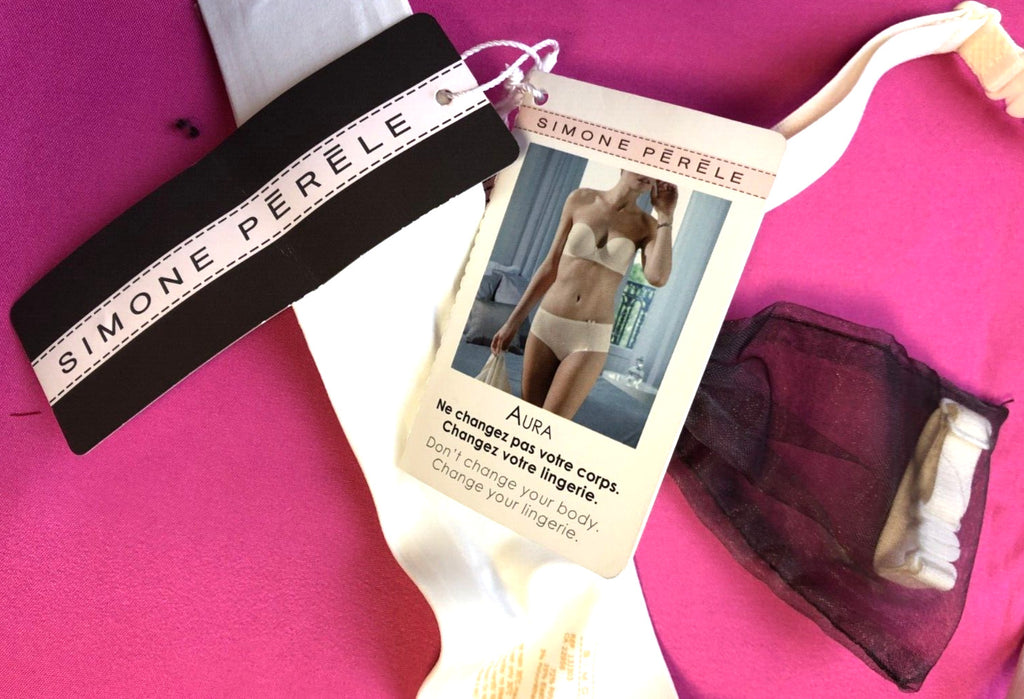 Simone Perele Bra 30B White Aura Multi-Position Strapless Underwired Padded NWT
