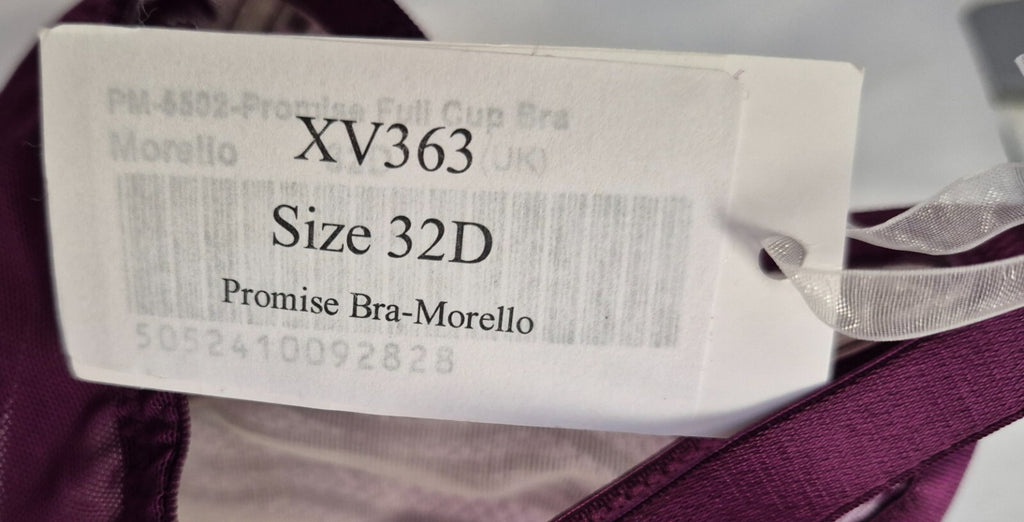 Pour Moi Bra 32D Purple Full Cup Underwired Non Padded Promise XV363 BNWT
