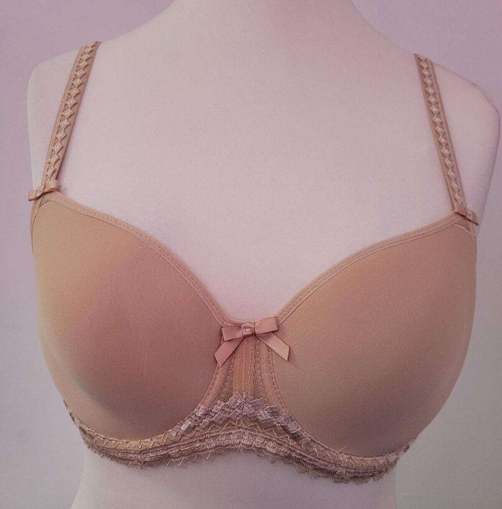 Fantasie Bra 30DD Beige Full Cup Moulded Underwired Spacer Rebecca 2024 BNWT