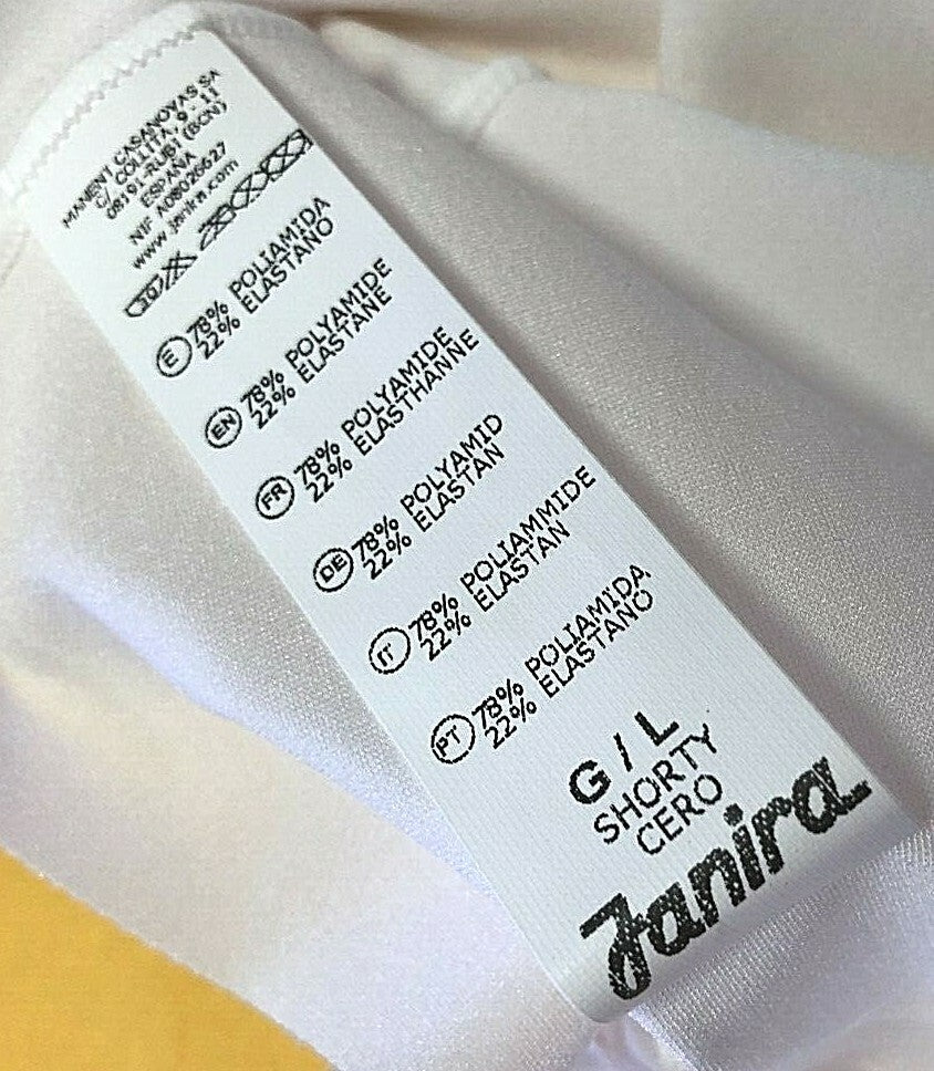 Janira white full briefs with scalloped edging, made from polyamide blend, BNWT.