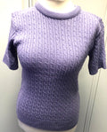 Womens Top XS Lilac Short Sleeve Jumper Round Neck by Envy I BNWT