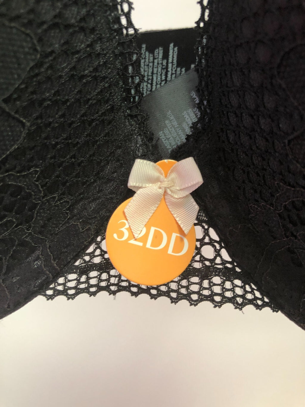 Debenhams Bra 32DD Black Underwired Padded Ruby Lace Plunge BNWT