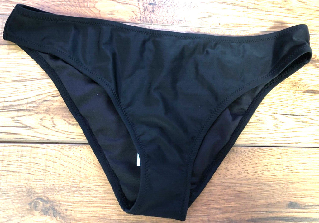 Cupshe Bikini Bottoms Large Black Low/Mid Rise New with Tags