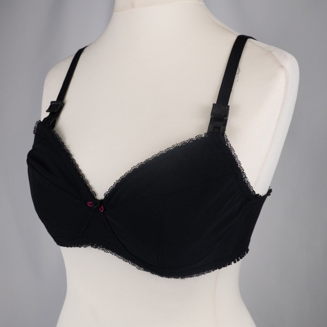 Nursing Bra 34B Black Amy LD009 Drop Down Cups by Lorna Drew BNWT