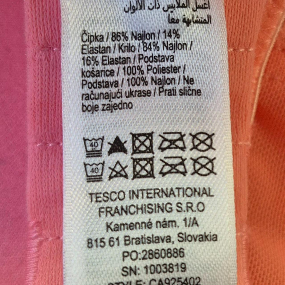 F&amp;F Bra Coral Pink 32D Underwired Plunge Lace Cups NWT