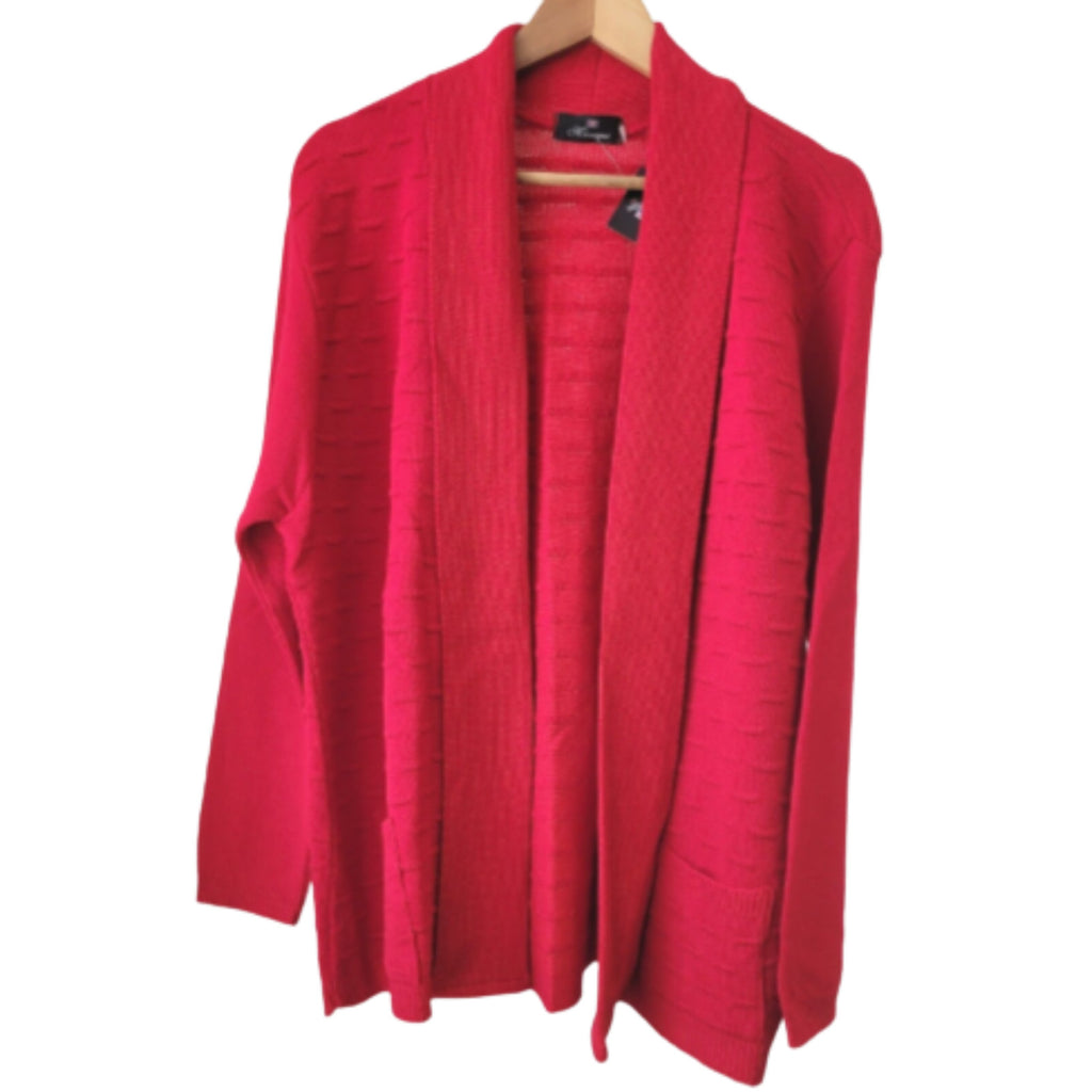 Monique Red L-XL Womens Cardigan NWT