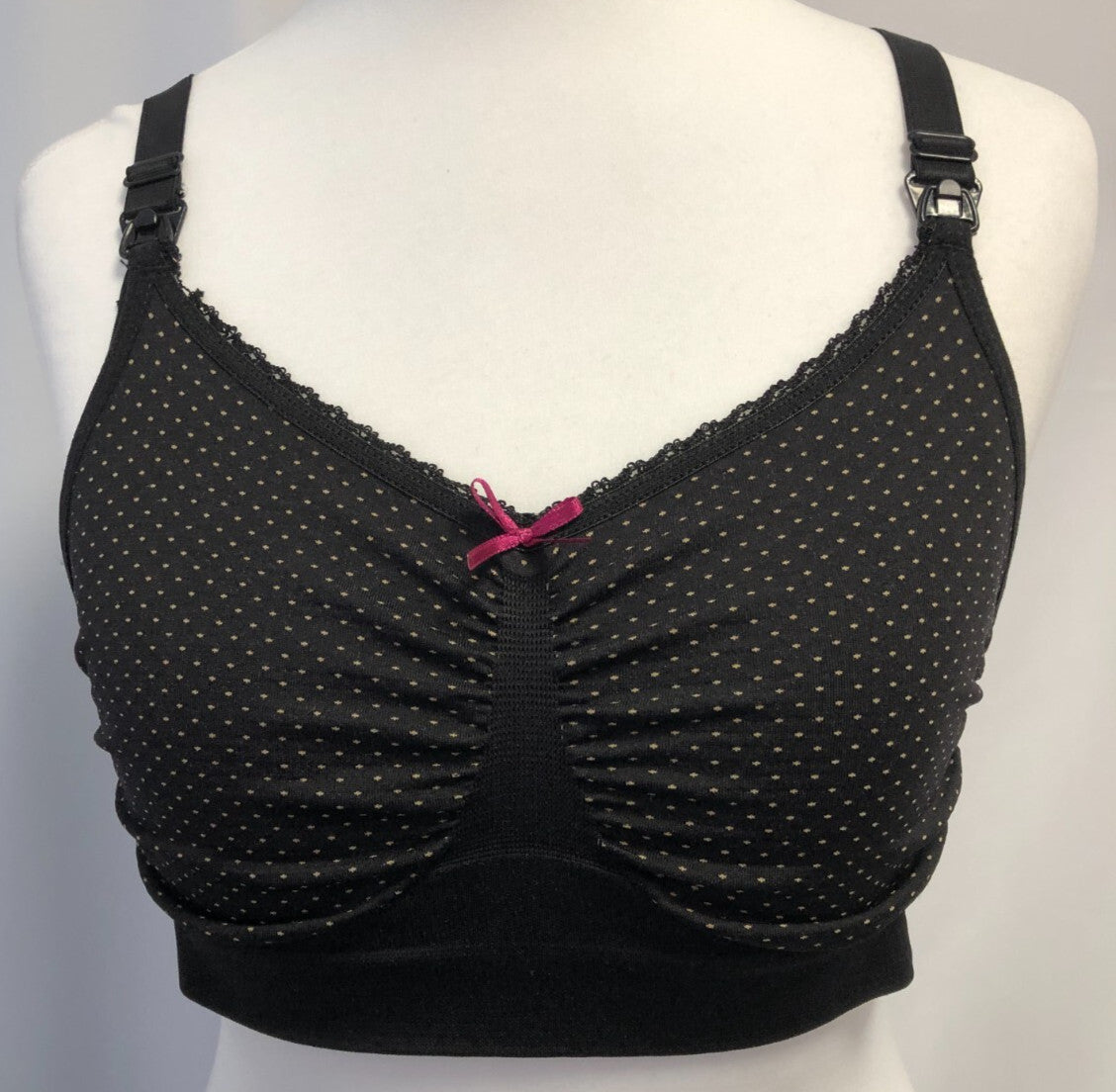 Anita Maternity Bra M Black/White Dot Non Wired Non Padded New Without Tags