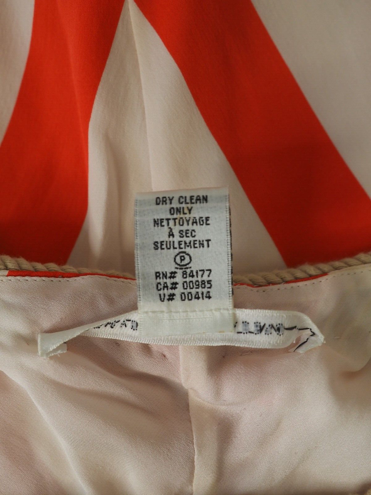 Diane Von Furstenberg Dress Red/Cream US size 4 Pre-Owned