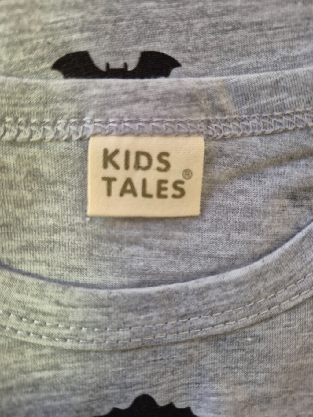 Kids Tales 3-Piece Halloween Costume &amp; Babygrow Grey/Black 80cm NWT