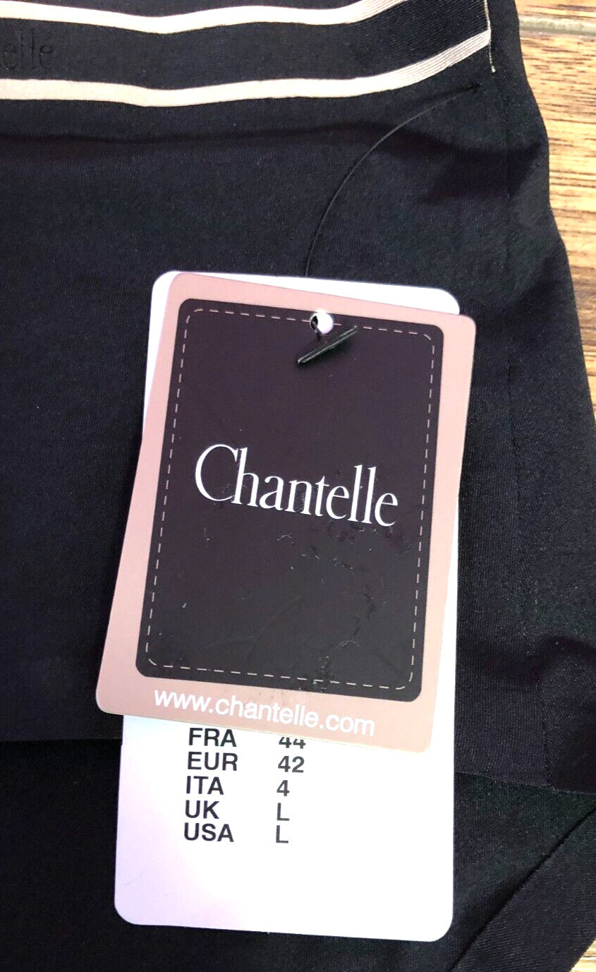 Chantelle Knickers Large Black Invisible Dune 1114 Mid Rise  BNWT
