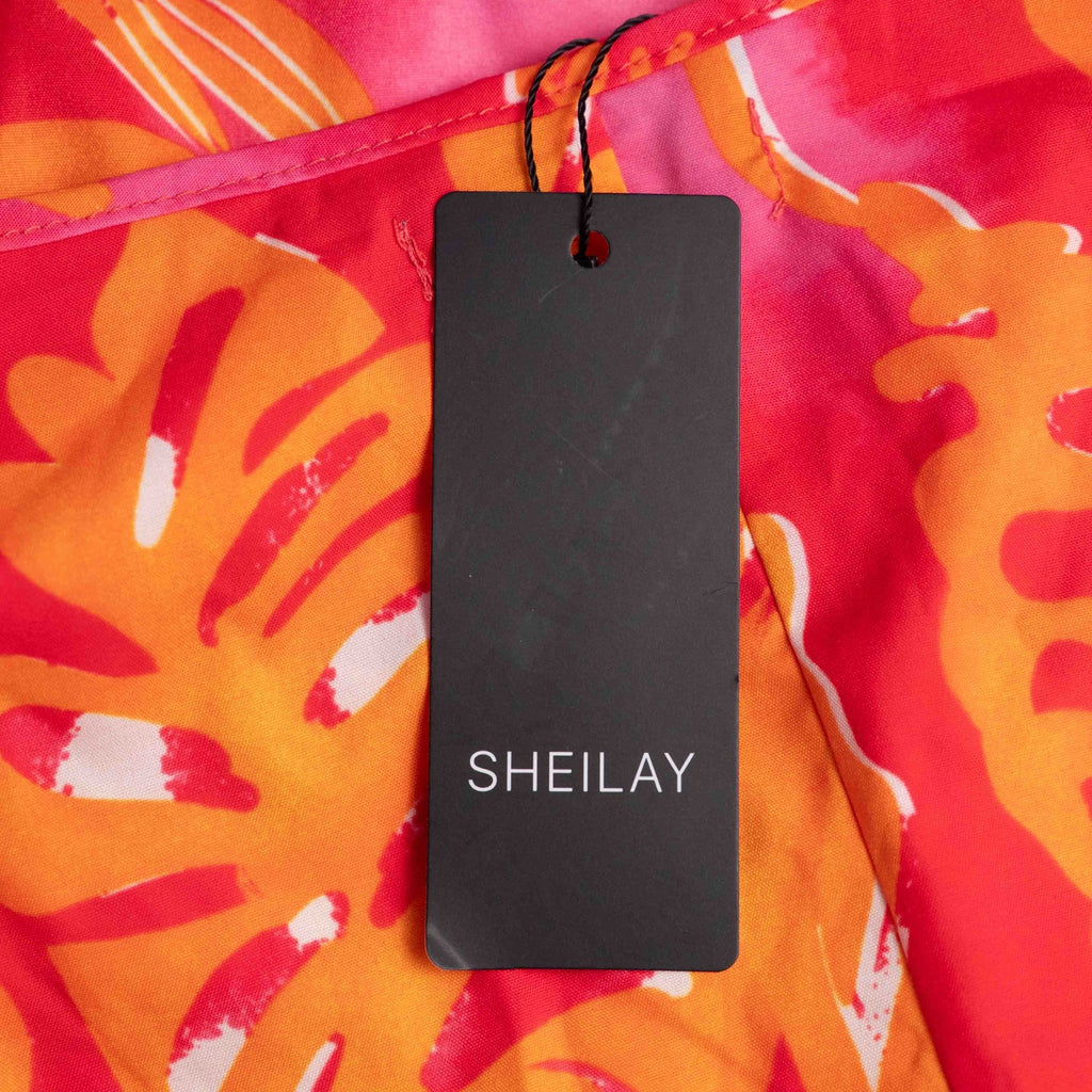 Sheilay Pink/Orange Floral XL Kaftan Beach Top New With Tag