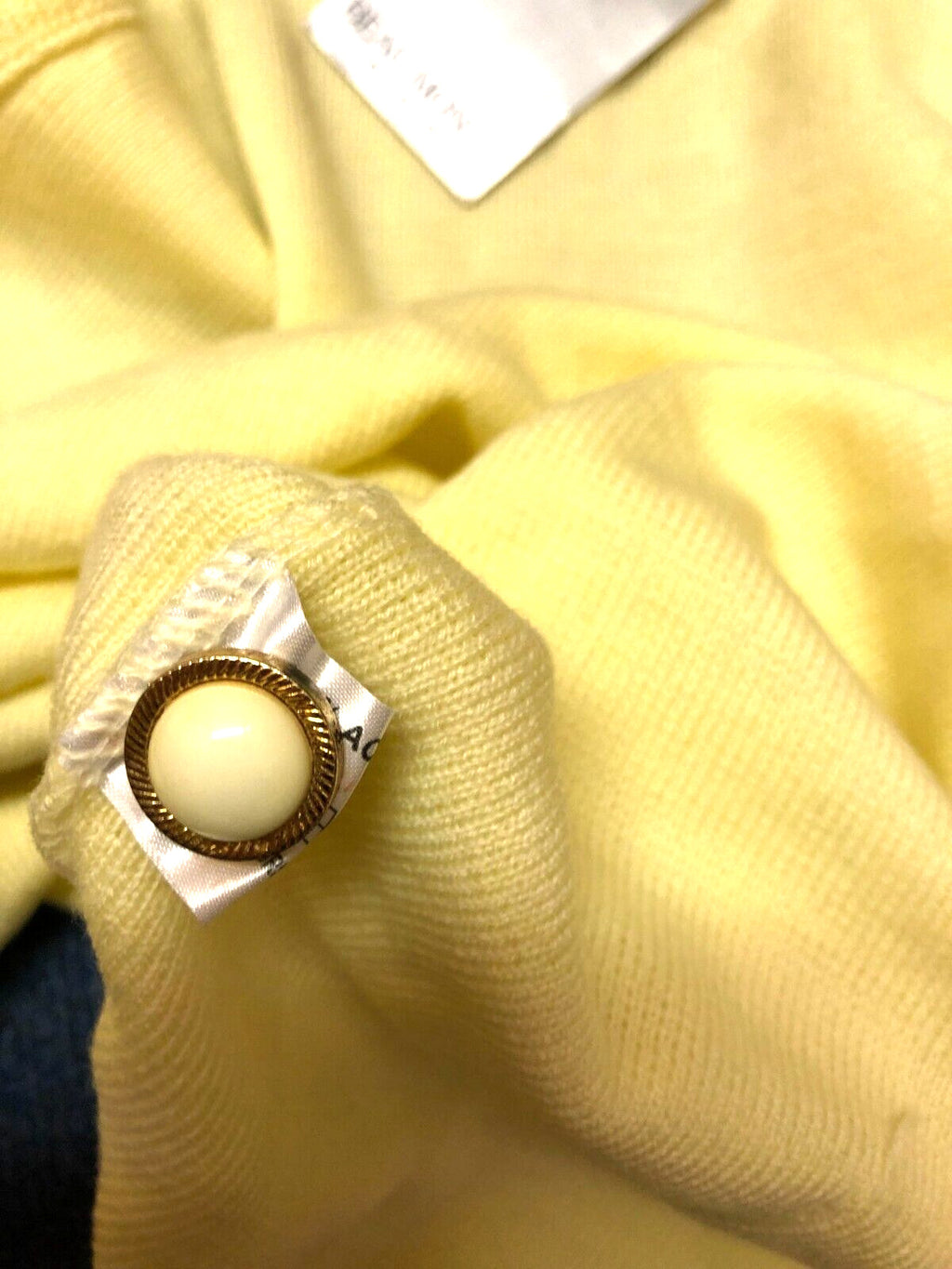 Beaumonde Sleeveless Cardigan 14/16 Yellow Button Through New with Tags