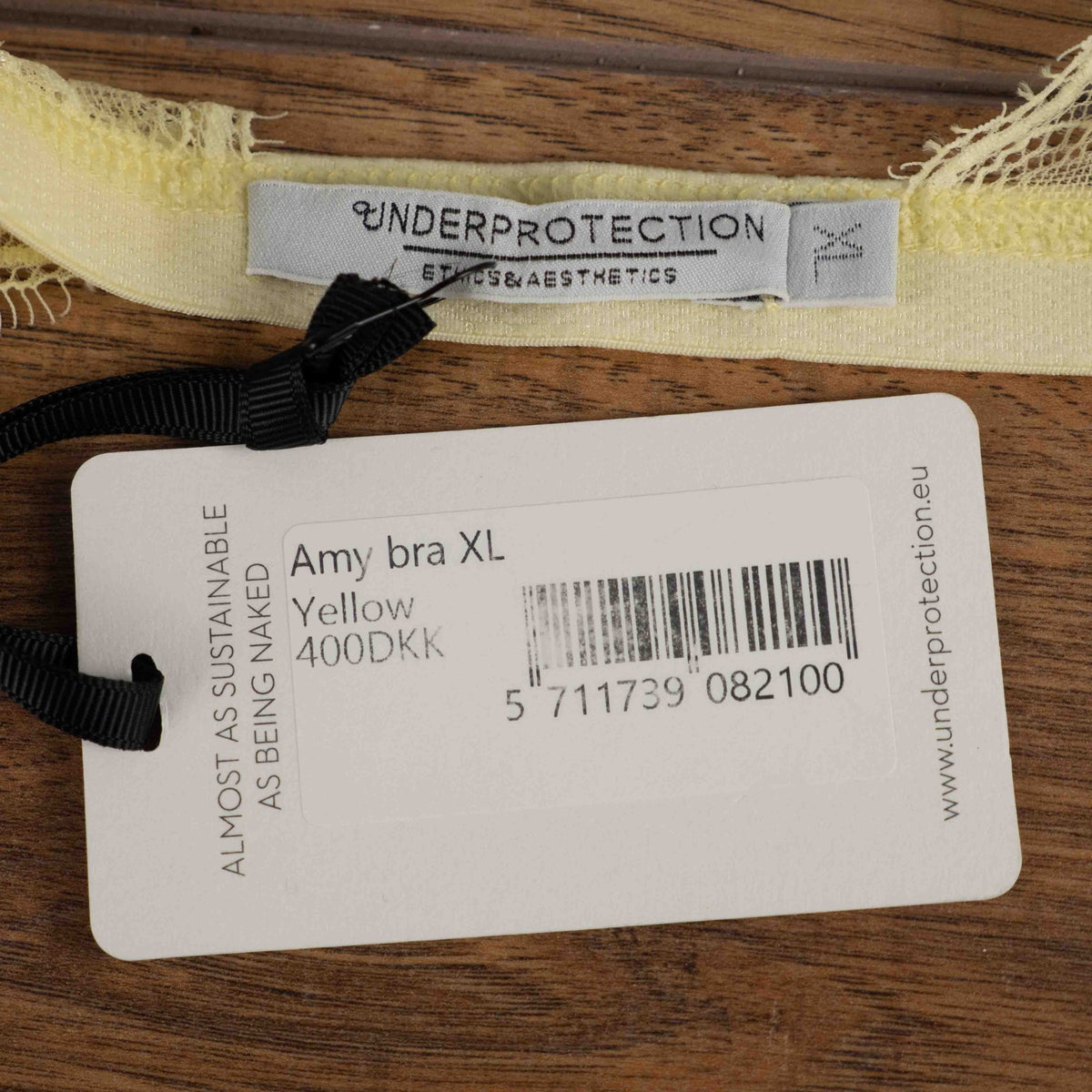 Underprotection XL Amy Yellow Padded Bralette New With Tag