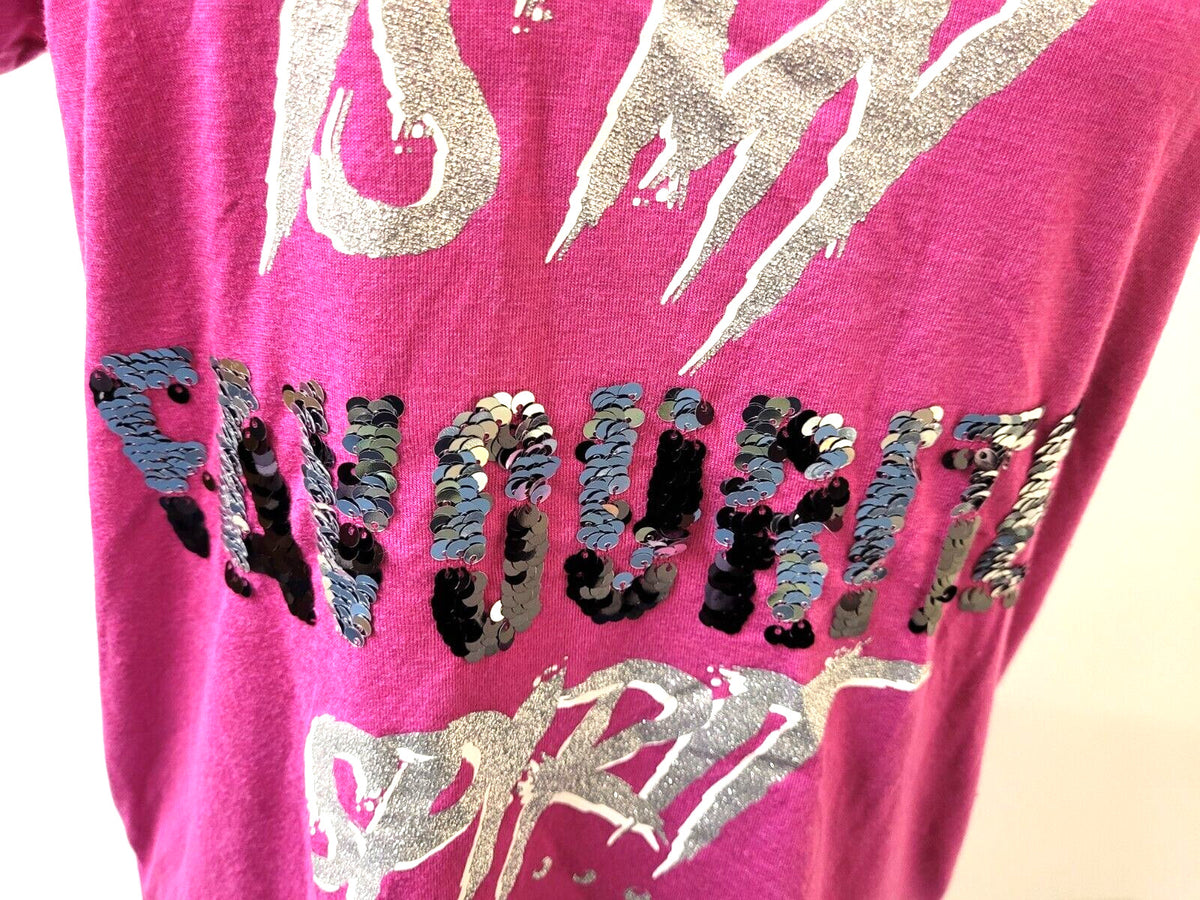 T-Shirt Medium Fuchsia Pink Gin Is My Favourite Drink Wording by George BNWT