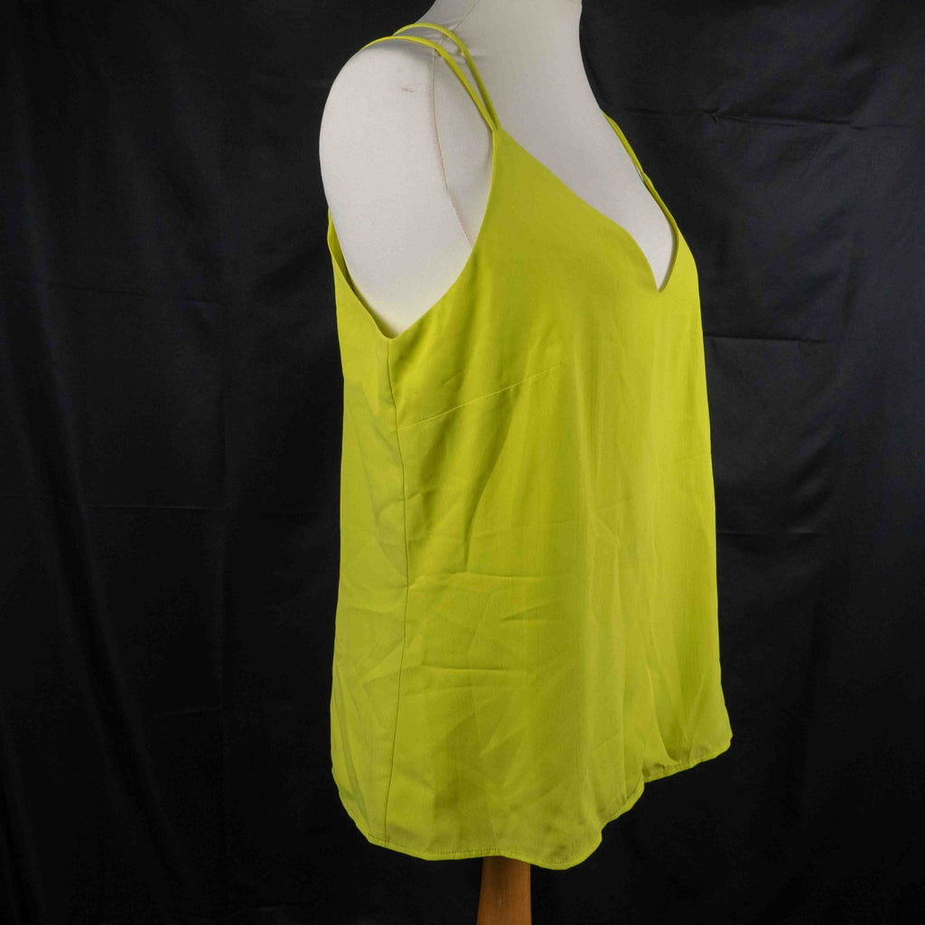 F&amp;F Yellow Cross Strap Size 16 Vest Top New With Tag RRP £8.00