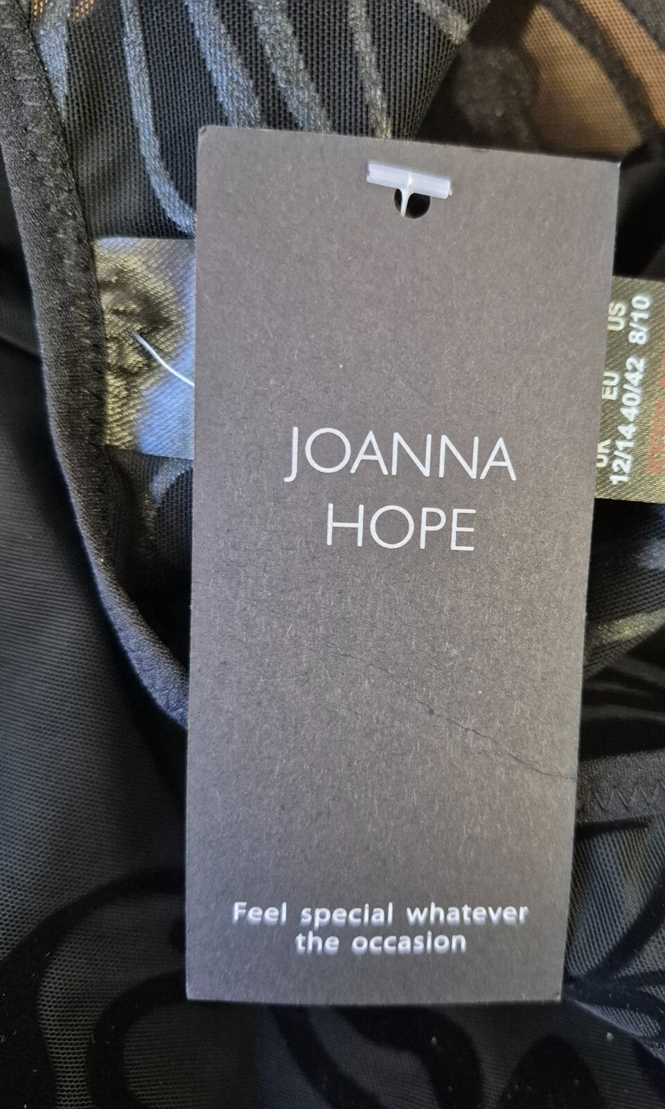 Joanna Hope Under Bust Shapewear 12/14 Black NWT