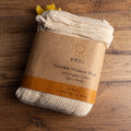 Koju 6 Pack Plastic Free Reusable Produce Bags 100% Organic Cotton