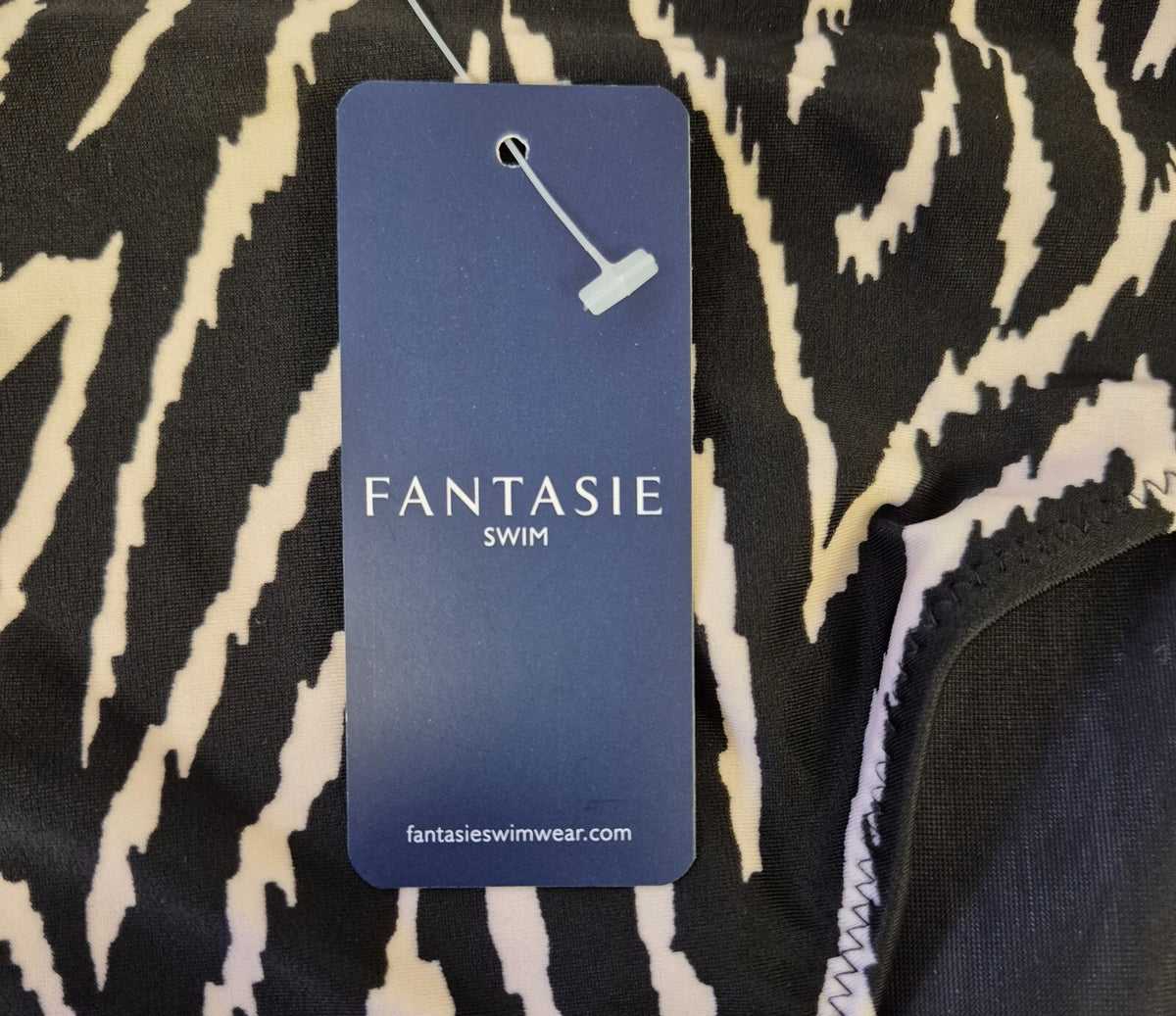 Fantasie 'Silhouette Island' Bikini Bottoms Black &amp; White Size Small NWT