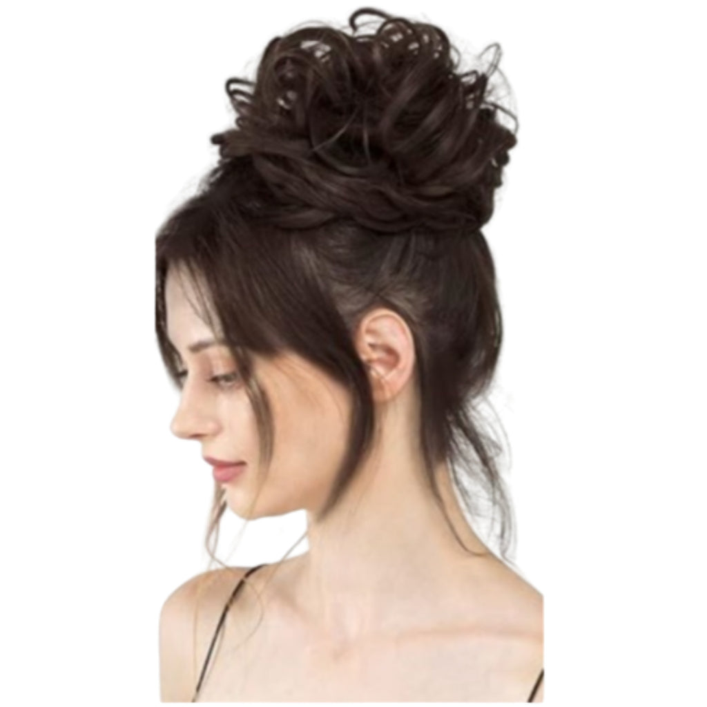 Fun Bun Hair Extension Golden Brown by SARLA BNWT