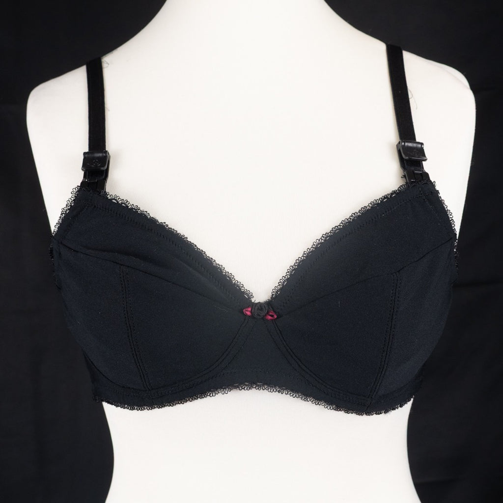 Nursing Bra 34B Black Amy LD009 Drop Down Cups by Lorna Drew BNWT