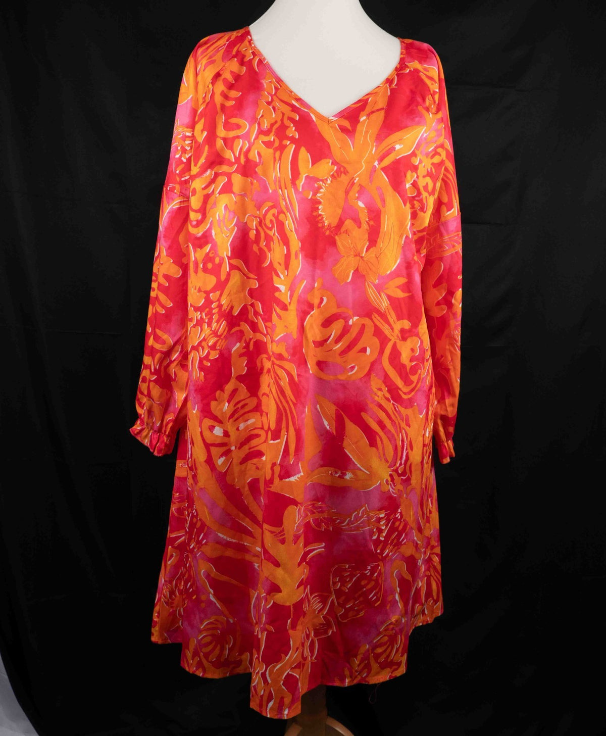 Sheilay Pink/Orange Floral XL Kaftan Beach Top New With Tag