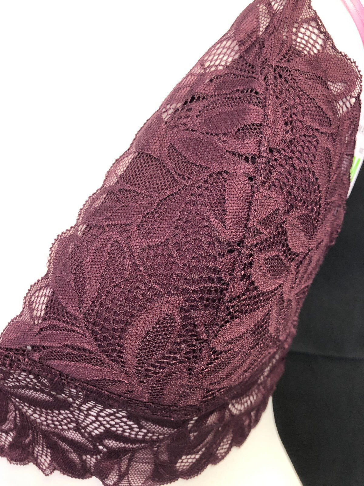 Primark purple bra lightly padded with all-over lace detail and non-wired design.