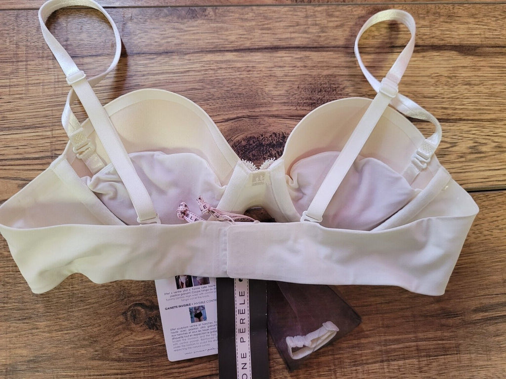 Simone Perele Bra 30B White Aura Multi-Position Strapless Underwired Padded NWT