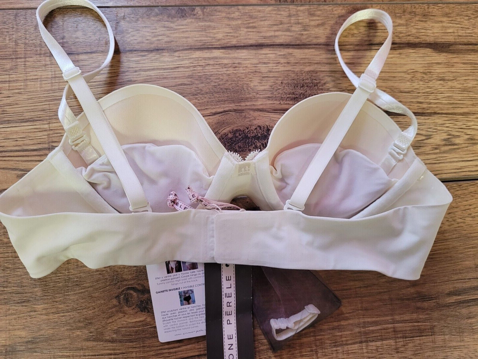 Simone Perele Bra 30B White Aura Multi-Position Strapless Underwired Padded NWT