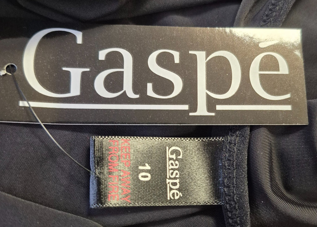 Gaspe Chemise Slip  Size 10 Black NWT