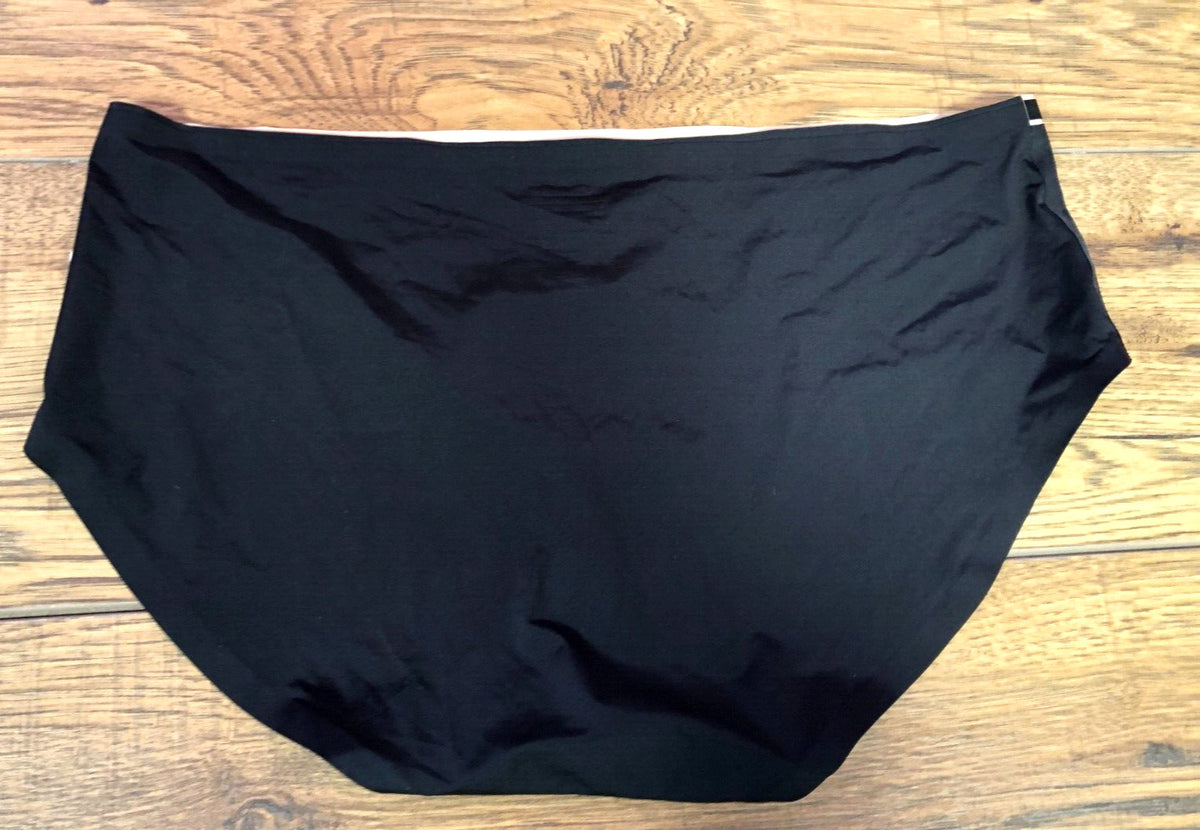 Chantelle Knickers Large Black Invisible Dune 1114 Mid Rise  BNWT
