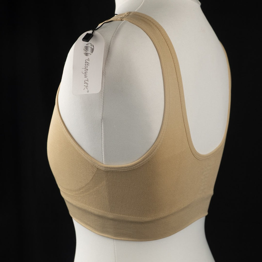 Utopya UK Bralette Medium Nude Non-Wired Non Padded New with Tags