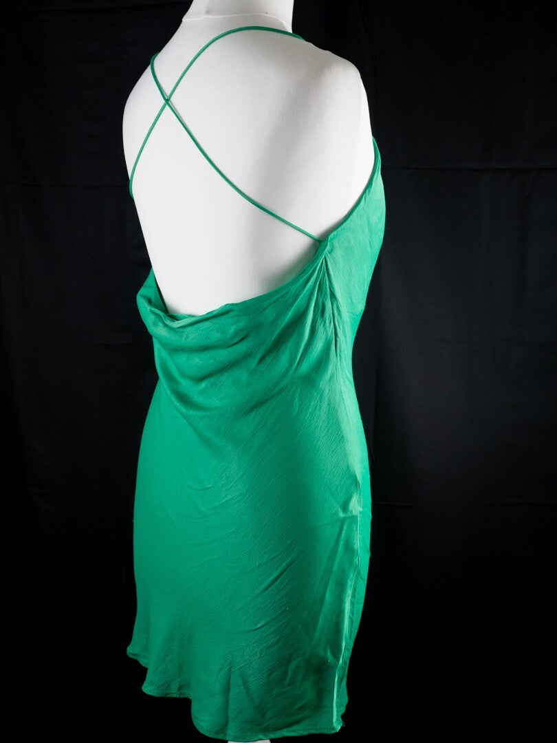 Zara Green Mini Dress Size XS | Pre-Owned