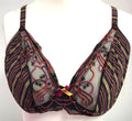 Corin Exclusive Bra 34F Multi Plunge Underwired Non Padded Agate 12982  BNWT