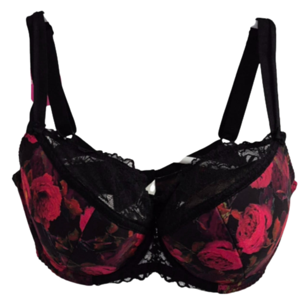 Corin 'Megan' Bra 36D Black &amp; Red NWT