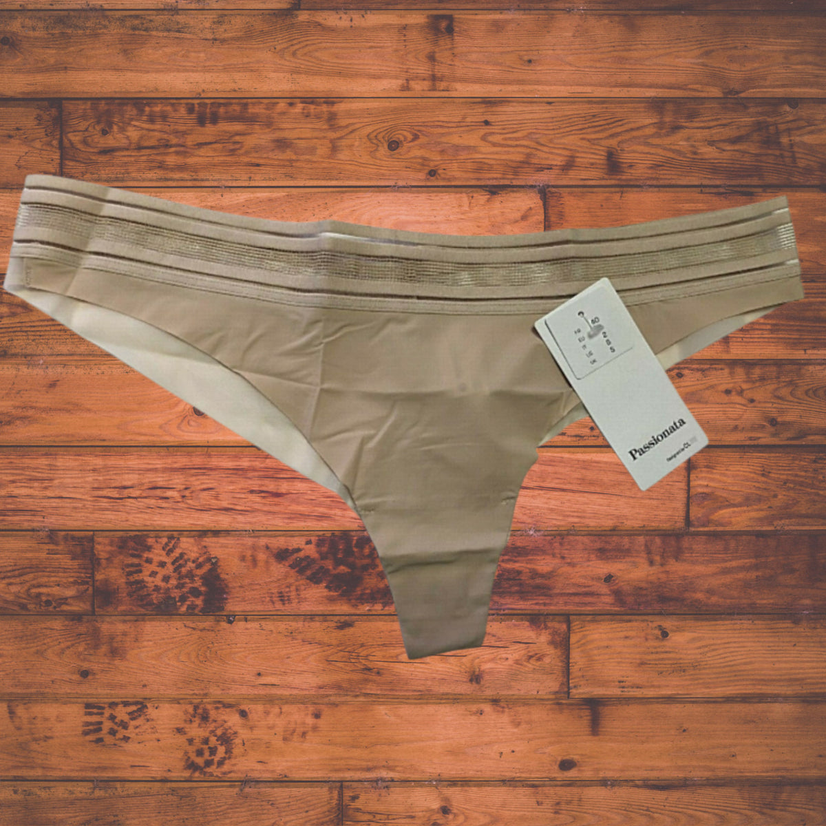 Passionata Thong Nude Size Large Tanga Low Rise NWT