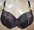 Bra 36DD Black Balconette Underwired Padded Hecate 40782 More by Bluebella NWT